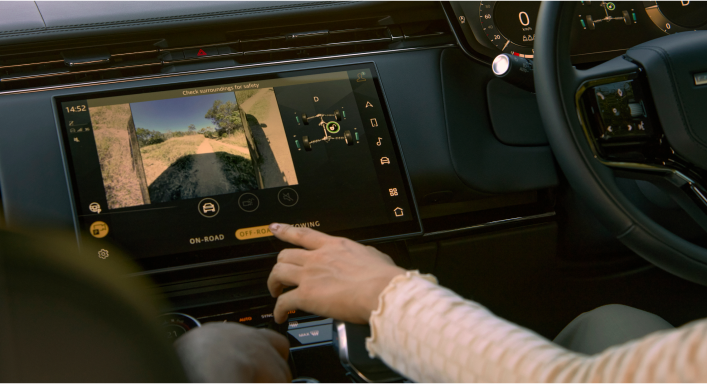 Pantalla range rover